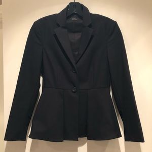 Theory black peplum jacket